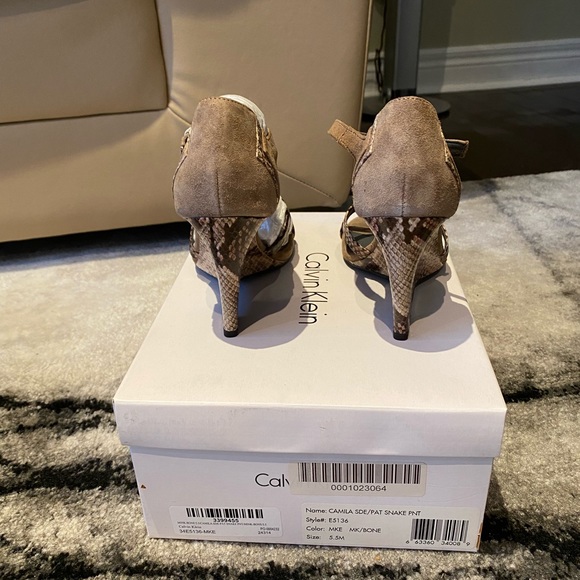 Brand new wedge Calvin Klein open toe - Picture 4 of 7